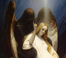 Horace Vernet, The Angel of Death, 1851 (detail).